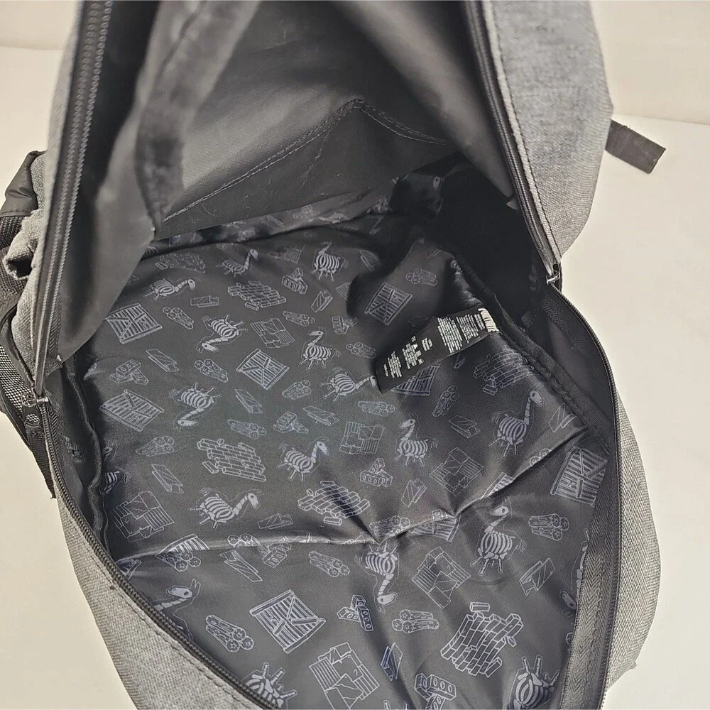 Fortnite Kids Backpack Gray Black Llama School Book Bag Epic Games 2024